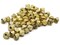 40 8mm Fluted Bicone Vintage Gold Plated Plastic Spacer Beads